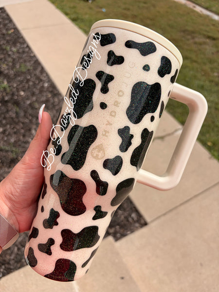 Hydrojug- Cow Print B&W