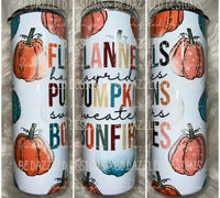 Flannels Pumpkins Bonfires