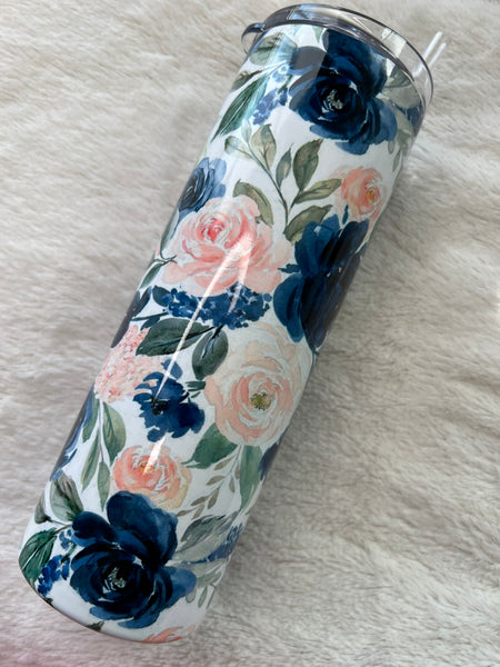 RTS 20oz Blue Floral